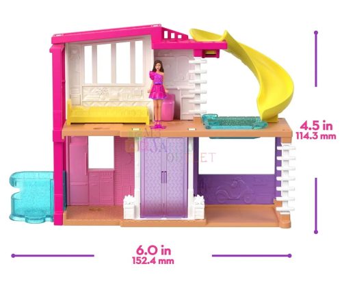 Barbie, Mini Barbieland, Kertvárosi Álomház játékszett, 00229