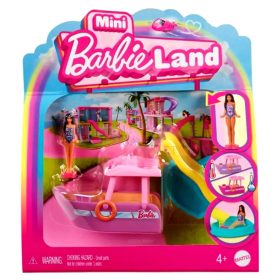   Barbie, Mini Barbieland Jármű, Álom Hajó játékszett, 00237