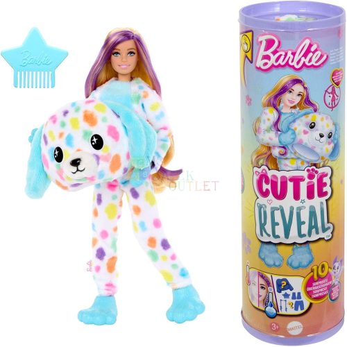 Barbie Cutie Reveal Meglepetés baba, dalmata, 00253