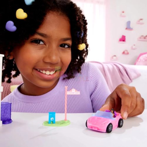 Barbie, Mini Barbieland Jármű, Álom Autó játékszett, 00295
