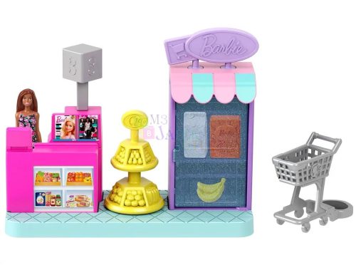 Barbie, Mini Barbieland, Szupermarket játékszett, 00331