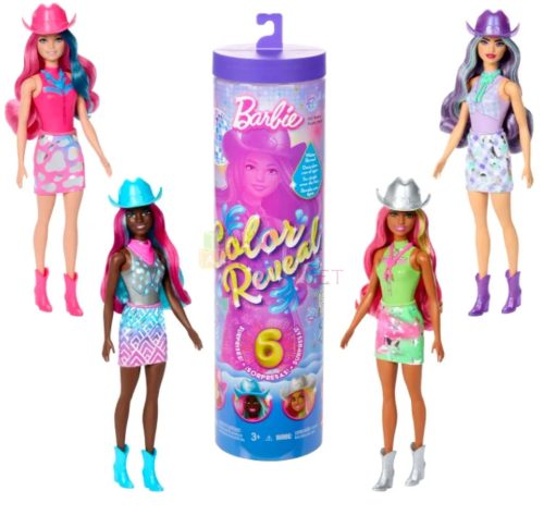 Barbie, Color Reveal Meglepetés baba Disco Sztár, 00332