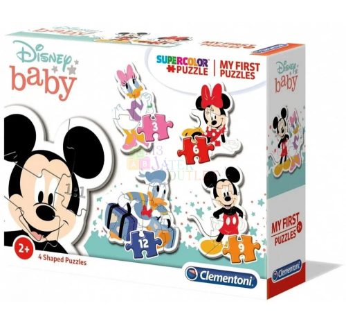 Clementoni Mickey egér 4 az 1-ben puzzle csomag, 00654