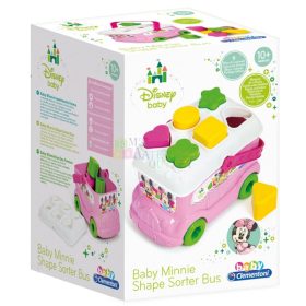   Clementoni Baby Minnie egér busz, formaválogató játék, 00657