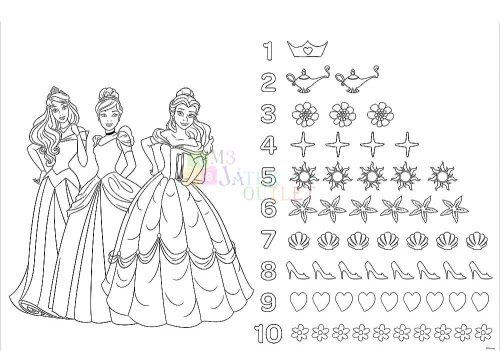 Trefl 24 darabos Maxi puzzle, Disney Hercegnők, 00925