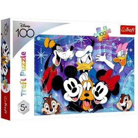 Trefl 100 darabos puzzle, Boldog Disney Mesehősök, 00927