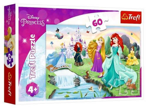 Trefl Disney 60 darabos puzzle - Találkozás a hercegnőkkel - 01013