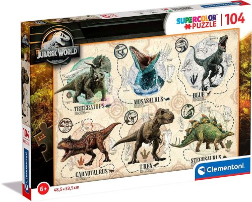 Clementoni 104 darabos puzzle csomag - Jurassic World - 01256