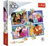 Trefl 4 az 1-ben puzzle csomag, Disney Boldog Világa, 02471