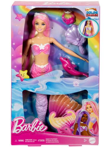 Barbie, Színváltós sellő baba, 02536