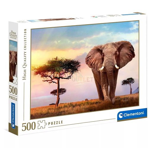 Clementoni puzzle csomag - 500 darabos - Afrikai napnyugta - 02743