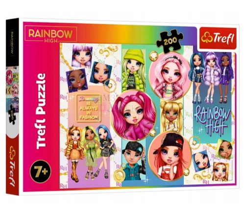 Trefl 200 darabos puzzle csomag, Rainbow High Barátság, 03008