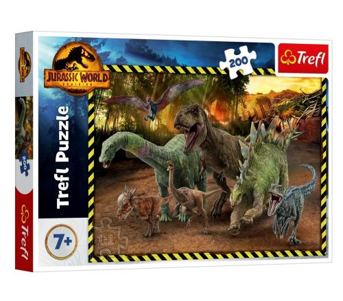 Trefl, 200 darabos Dinók a Jurassic Parkból puzzle csomag, 03065