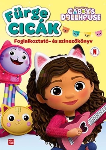 Gabi babaháza, Fürge cicák, Foglalkoztató és színezőkönyv, 05623