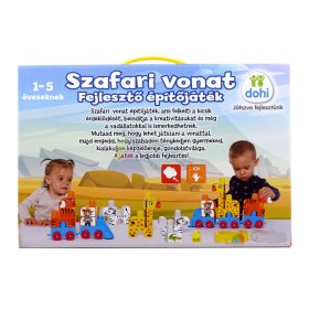 Szafari vonat fejlesztő építőjáték - 06321