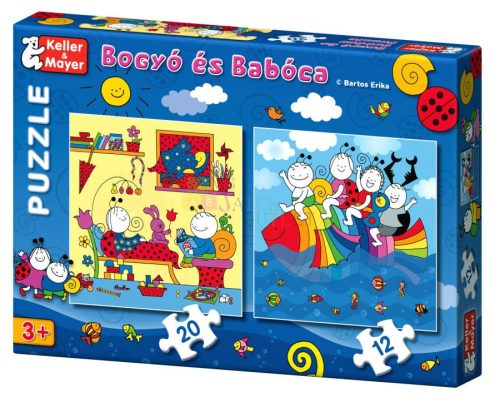 Bogyó és Babóca puzzle játék - szivárványhal - 06429