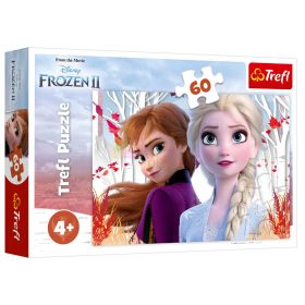   Trefl puzzle - Jégvarázs - Anna és Elza varázslatos kalandja 60db-os - 07714