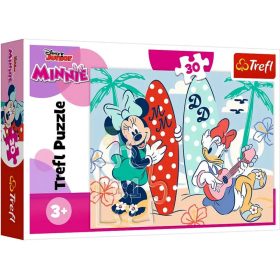  Trefl, 30 darabos, Színpompás Minnie egér puzzle csomag, 07798