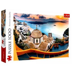   Trefl - 1000 darabos puzzle csomag - Mesés Santorini - 07812