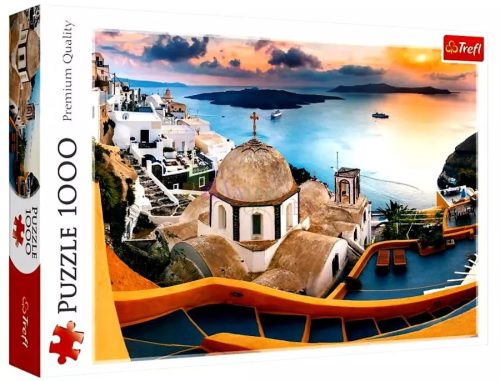 Trefl - 1000 darabos puzzle csomag - Mesés Santorini - 07812