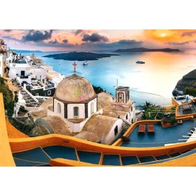   Trefl - 1000 darabos puzzle csomag - Mesés Santorini - 07812