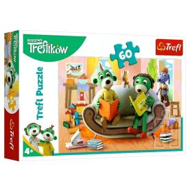 Trefl 60 darabos puzzle - Treflik olvas - 07815
