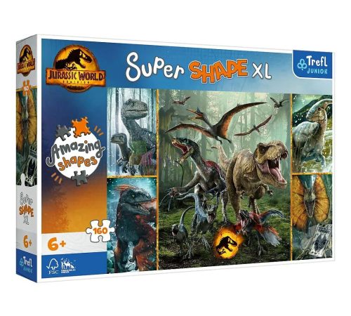 Trefl, 160 darabos XL puzzle csomag, Jurassic World, 07821