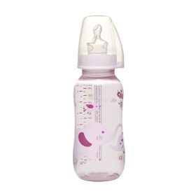 NIP Lányos cumisüveg, 250 ml, tejes, 15916