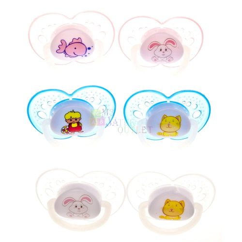 Szilikon játszócumi - 0-6 hónapos korig - 2 darabos szett - 15944