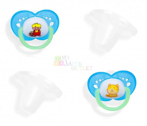 Baby Bruin, szilikon játszócumi kupakkal, 0-6 hónapos, 2 darabos csomag, 15969