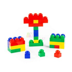   Polesie építőkocka junior 40 db-os müa. tárolóban - 16012