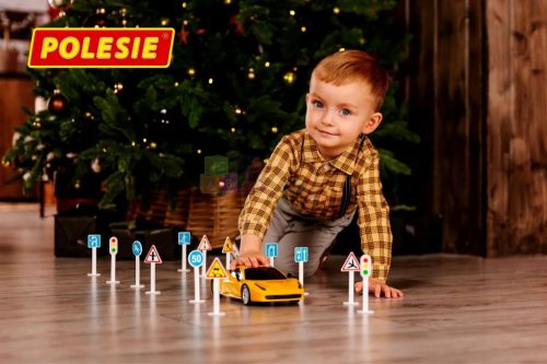 Polesie Közlekedési jelzőtáblák zacskóban, 20 darabos csomag, 16149