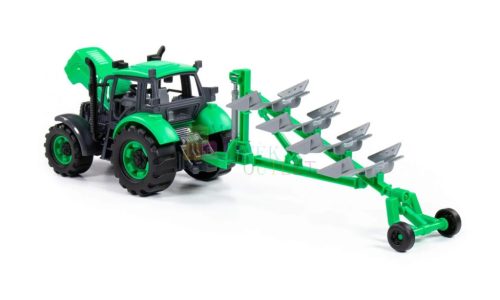 Polesie farmtraktor ekével, 44 cm, 16151