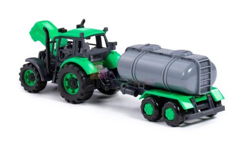 Polesie Traktor tartálykocsival, 39 cm, 16152