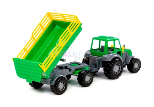 Polesie Farmtraktor pótkocsival, 43 cm, 16155