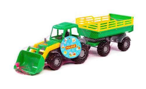 Polesie Farmtraktor pótkocsival, 50 cm, 16156