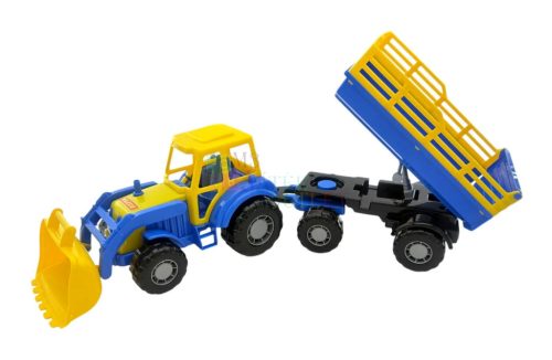 Polesie Farmtraktor pótkocsival, 50 cm, 16156