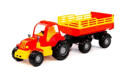 Polesie Farmtraktor pótkocsival, 41 cm, 16159