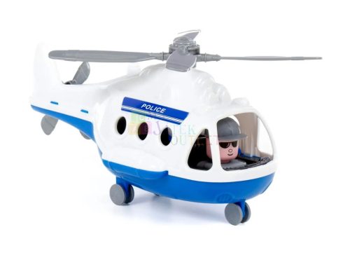 Polesie Alpha Rendőrségi helikopter hálóban, 29 cm, 16163