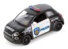 Kinsmart fém autó modell, Fiat 500e Police, 17118