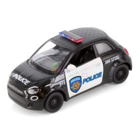 Kinsmart fém autó modell, Fiat 500e Police, 17118
