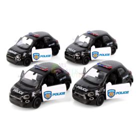 Kinsmart fém autó modell, Fiat 500e Police, 17118