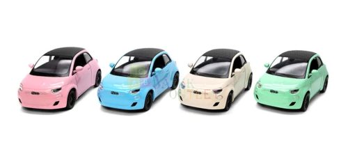 Kinsmart fém autó modell, Fiat 500e Pastel Edition, 17129