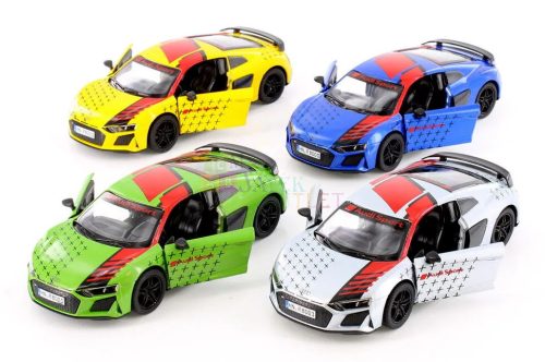 Kinsmart fém autó modell, Audi R8 livery edition coupe, 17130