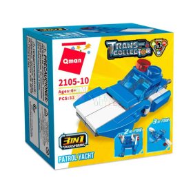   Qman építőjáték, rendőrségi járőrhajó 2105-10 - 23163
