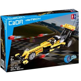   CaDA, Hátrahúzós gyorsulási versenyautó építőjáték, 151 darabos, 23337