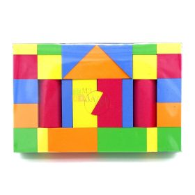 Építőjáték zacskóban - puha építőkockák - 45710