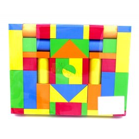 Építőjáték zacskóban - puha építőkockák - 45715