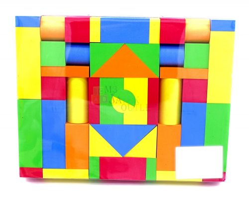 Építőjáték zacskóban - puha építőkockák - 45715