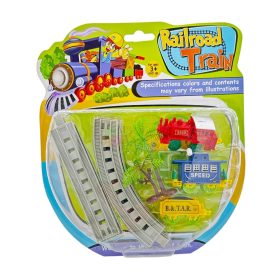 Felhúzós vonatpálya játékszett lapon, 46039